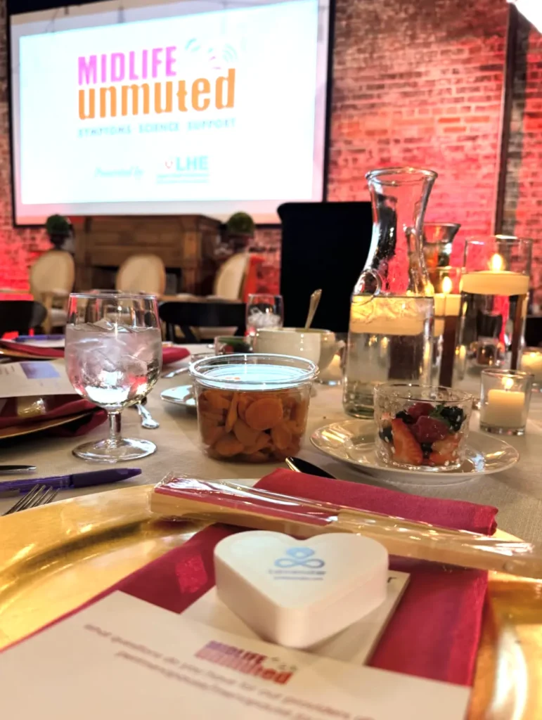 Table setting at Midlife Unmuted